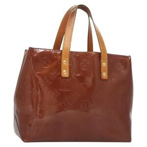 LOUIS VUITTON Monogram Vernis Reade PM Hand Bag Purple Viole M93578